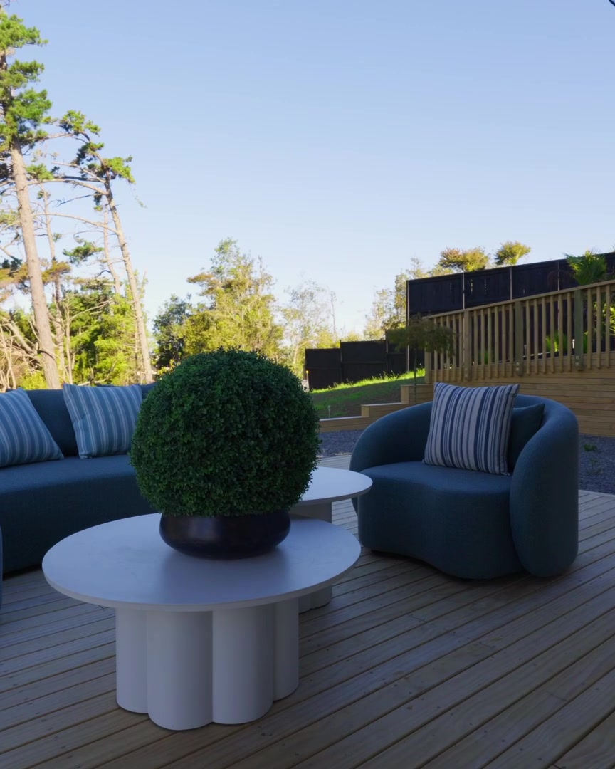 The deck, shot in full sun